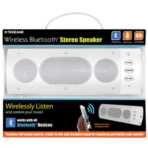 51892 - Speaker Wireless Bluetooth White With Built-In Microphone 1