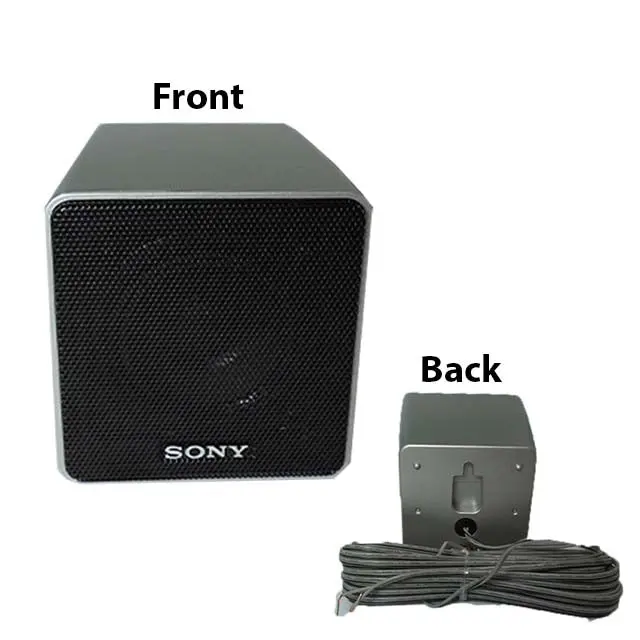 Ss-Srp700 - Speaker Mini Rect 6R 133W Silver 3.5X4x3.75In With Wire 1