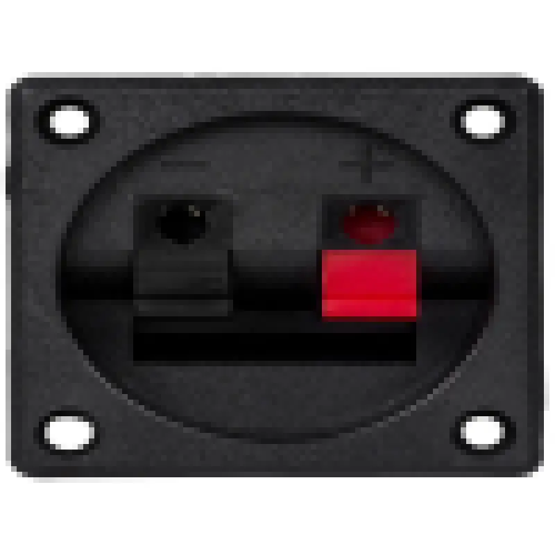 Bt-4 - Speaker Term 2Pos Rect Rd/Bk 1