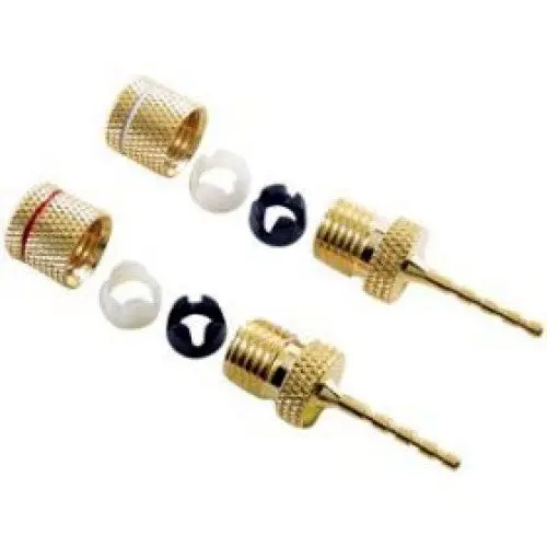 Dt90cwt - Speaker Wire Connector Screwtype Gold (For 16-12 Gauge) (2 Pcs/Pkg) 1