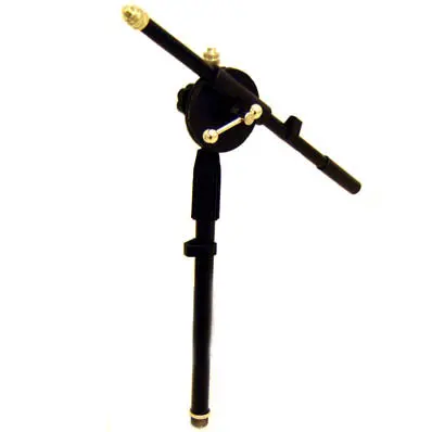 Ps028 - Microphone Stand Black Metal 2Ft Two Pieces  Base + Upright 1
