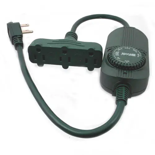 49584H - Timer Outdoor Photocell Activate With 3 Outlets 1