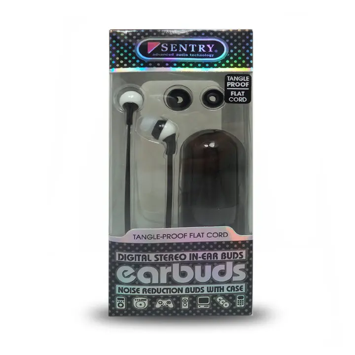 Hps-Ho329-Blk - Earphone 16R 3.5Mm 4Ft Cord Black With Carry Case 1