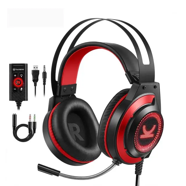 Cm7000 - Headset Gaming Stereo For Pc Ps Mobile Xbox Assorted Red/Blue 1
