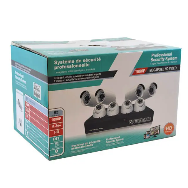 4048Hb-Ahd-1080P - Camera Security System-8 Cameras 4Pcs Bullet And Dome Dvr 1Tb Hdd 1
