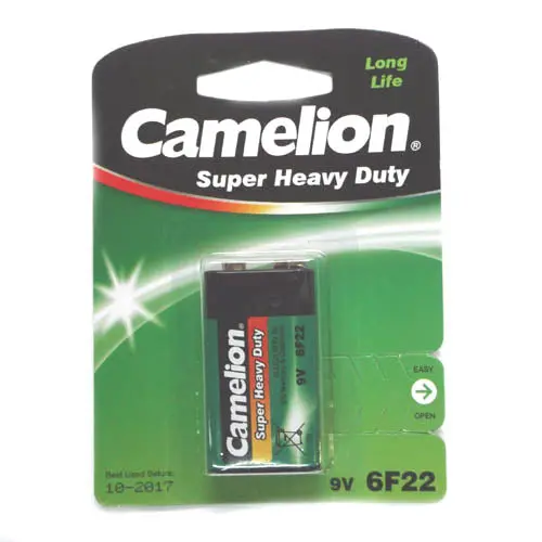Camellon 9V - Battery Extra Heavy Duty 9V 1