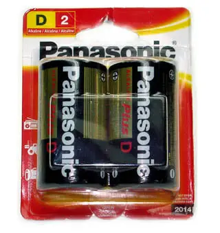 Am-1Pa/2B - Battery Alkaline D 1.5V  (2 Pcs/Pkg) 1
