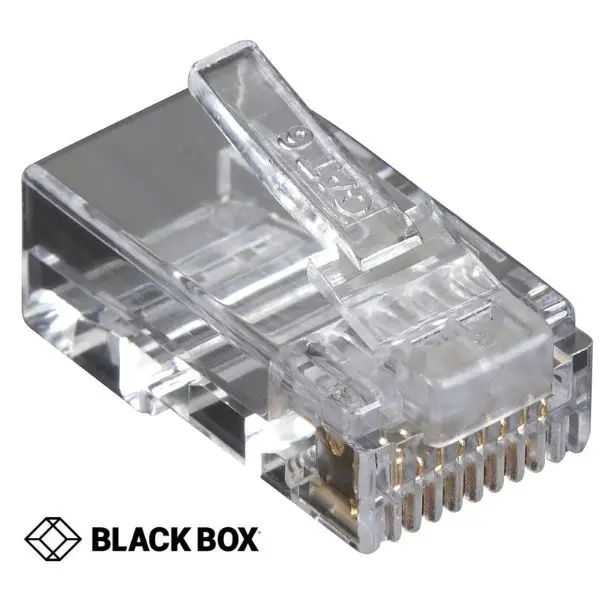 C6-Mp-U-100Pak - Modular Plug 8P8c Sol/Str Cat6 Rnd Unsh (100 Pcs/Pkg) 1