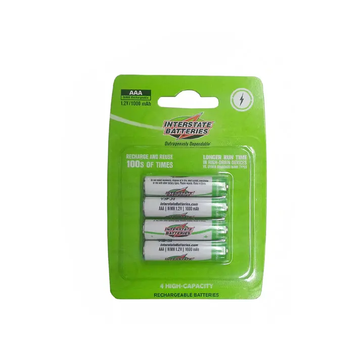 Nic6214 - Battery Ni-Mh Aaa 1.2V 1000Mah  (4 Pcs/Pkg) 1