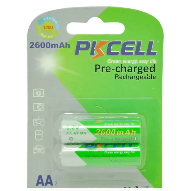 Rtu-Nimh2600aa-2B - Battery Ni-Mh Aa 1.2V 2600Mah  (2 Pcs/Pkg) 1