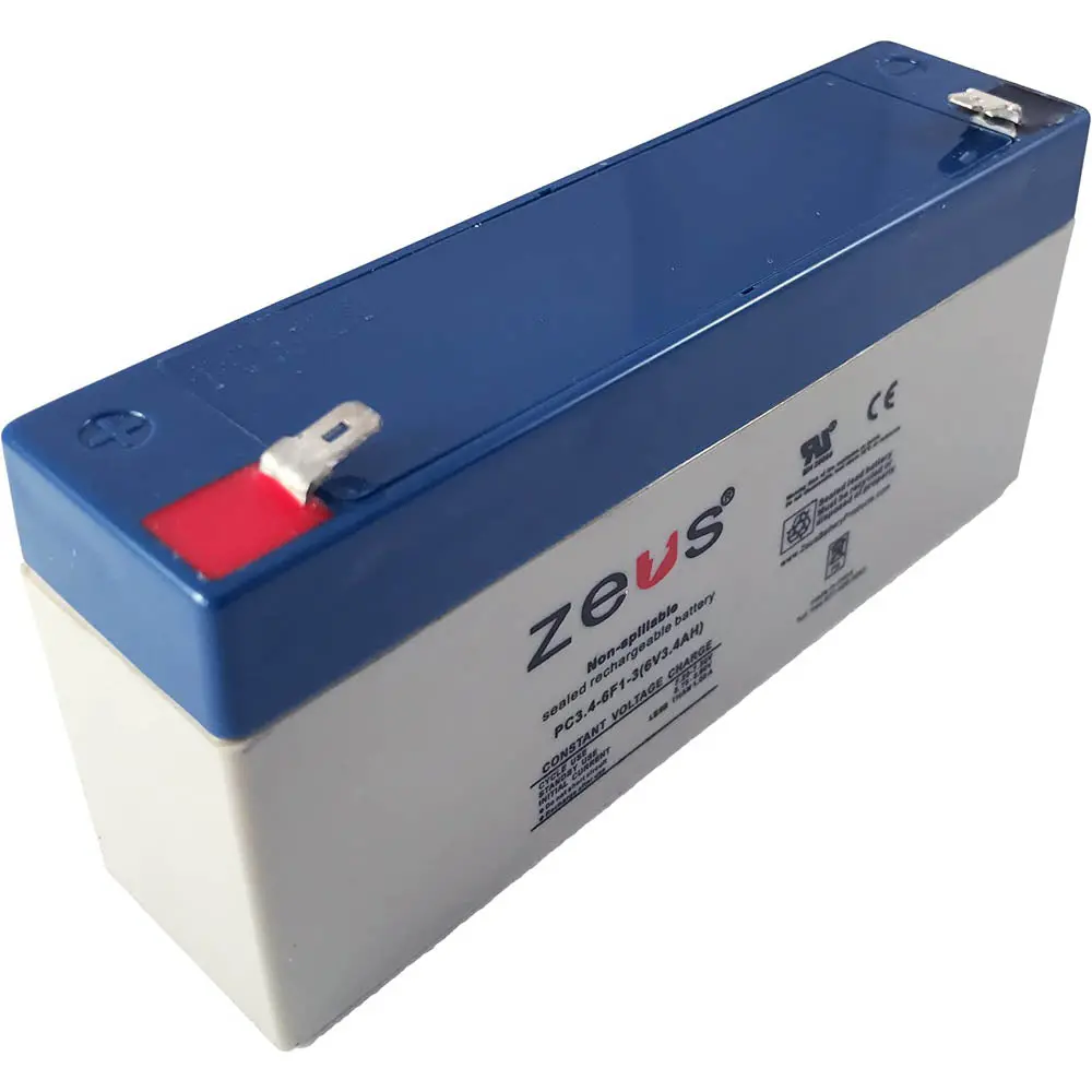Pc3.4-6F1 - Battery Lead Acid 6V 3.2Ah 5.25X1.3X2.36 In(Lxwxh) 1