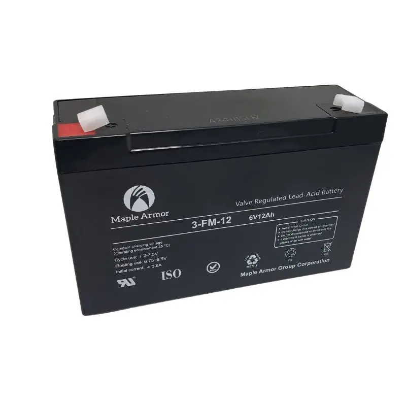Rlss-B6120 - Battery Lead Acid 6V 12Ah Qtab 5.94X2.00X3.70In(Lxwxh) 1