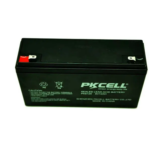 Pk6120 - Battery Lead Acid 6V 12Ah .187Qt 5.94X1.97X3.70In(Lxwxh) 1