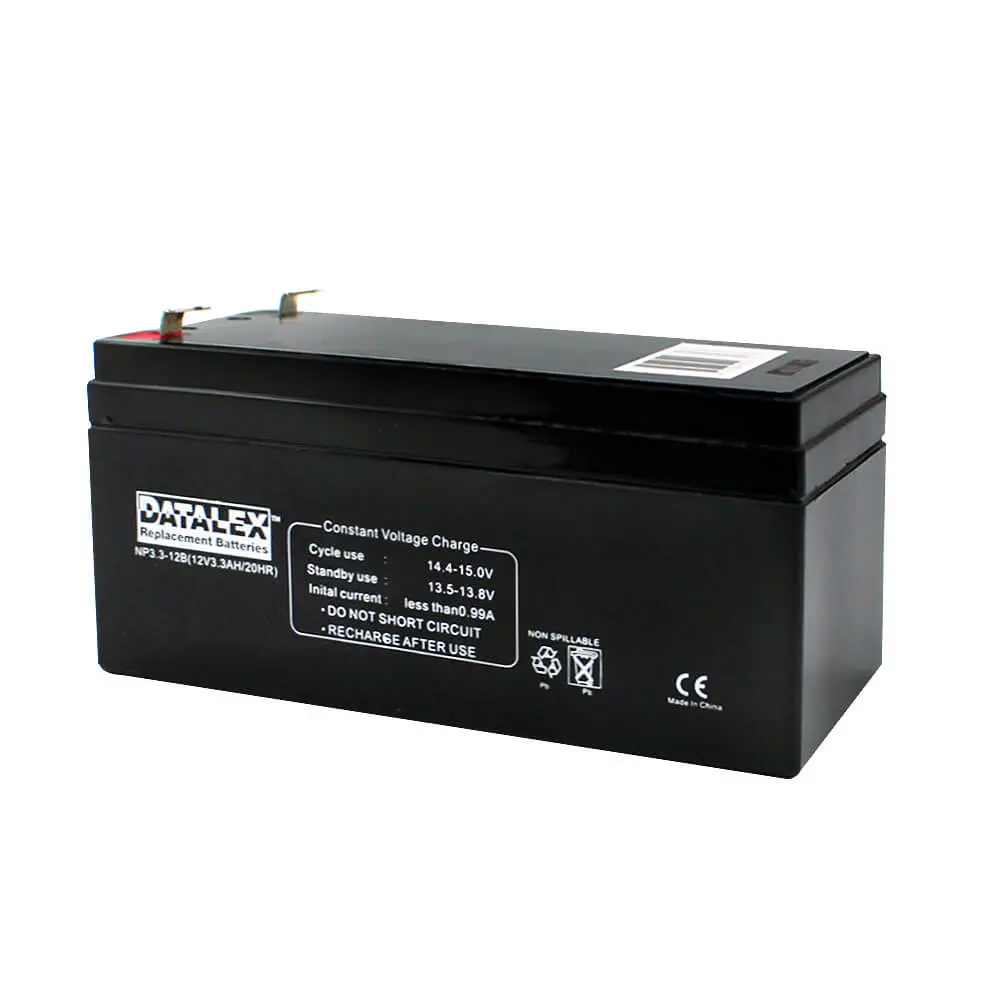 Np3.3-12B - Battery Lead Acid 12V 3.3Ah Qt 5.27X2.64X2.36In (Lxwxh) 1