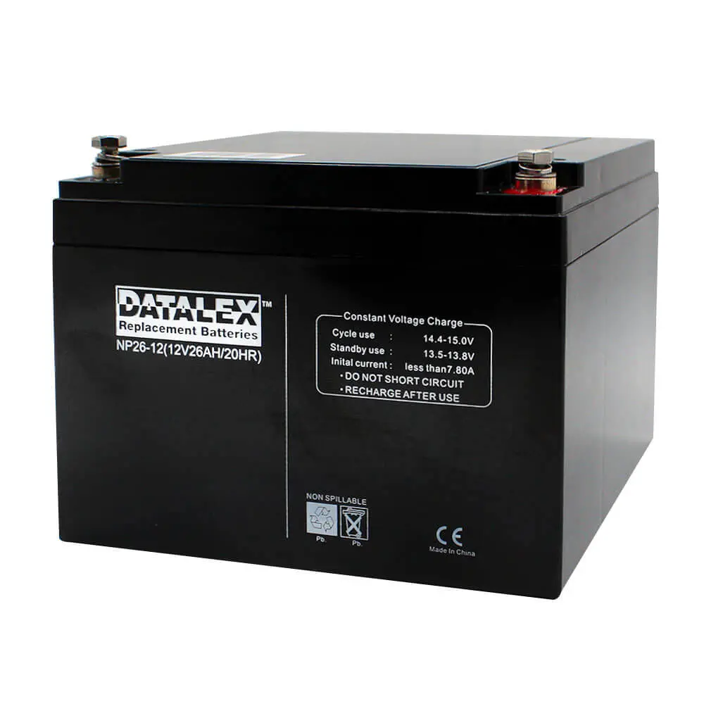Np26-12 - Battery Lead Acid 12V 26Ah Bolt 7X6.5X5in 1