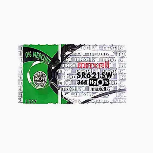 364-Sr621sw Maxell - Battery Silver Oxide 364 1.55V Replaces Sr621sw Sr60 Ag1 Lr60 1