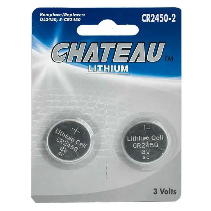 Cr2450-2 - Battery Lithium 3V Coin Cr2450  (2 Pcs/Pkg) 1