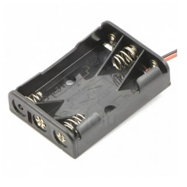 01924 - Battery Holder Aaax3 Plas Blk With Wire 1