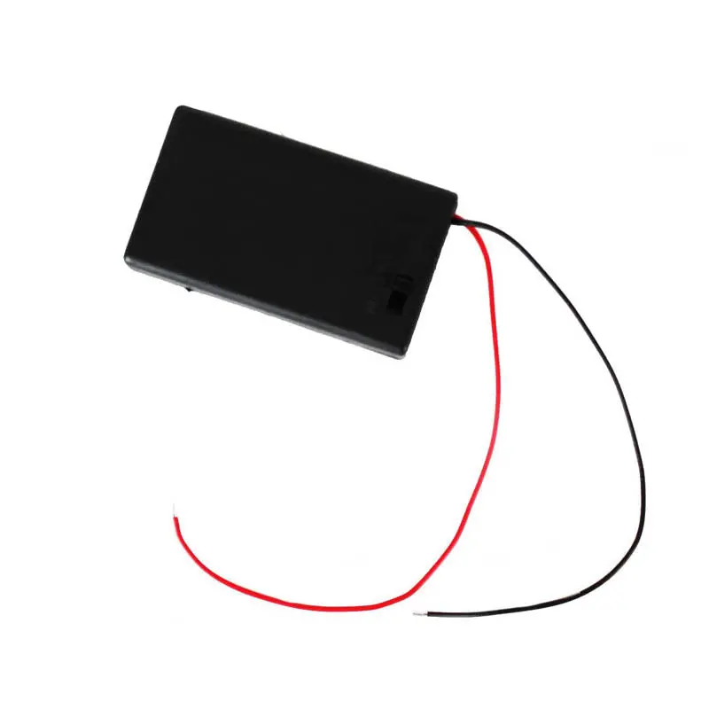 01933 - Battery Holder 3Xaaa With Switch Wire 15Cm And Plastic Cover Blk 1