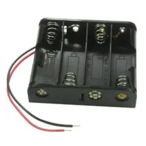 884474H - Battery Holder Aax4 Plastic With Wires 1