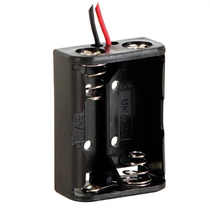 Bh521a - Battery Holder Nx2 Plas Wire Blk 1