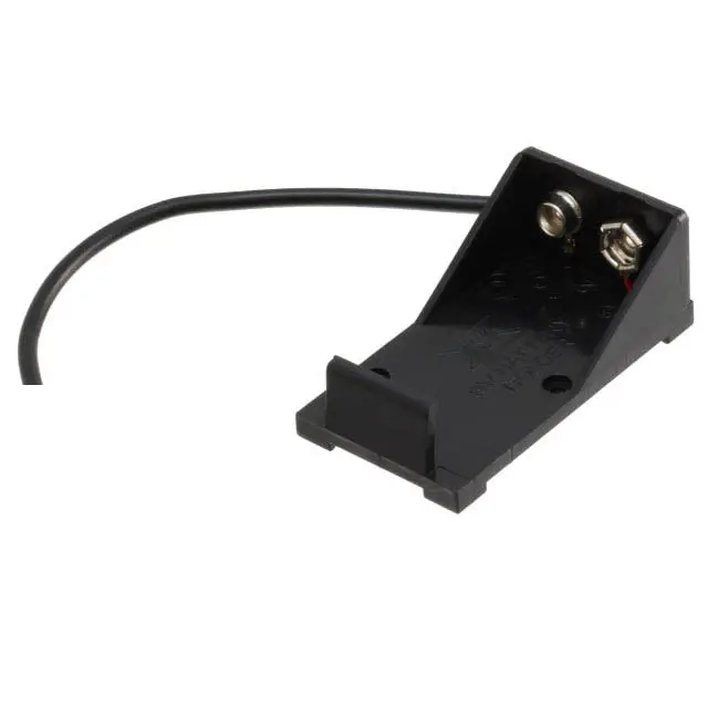 Bfp-1202 - Battery Holder 9V Plastic Blk With Wires 1