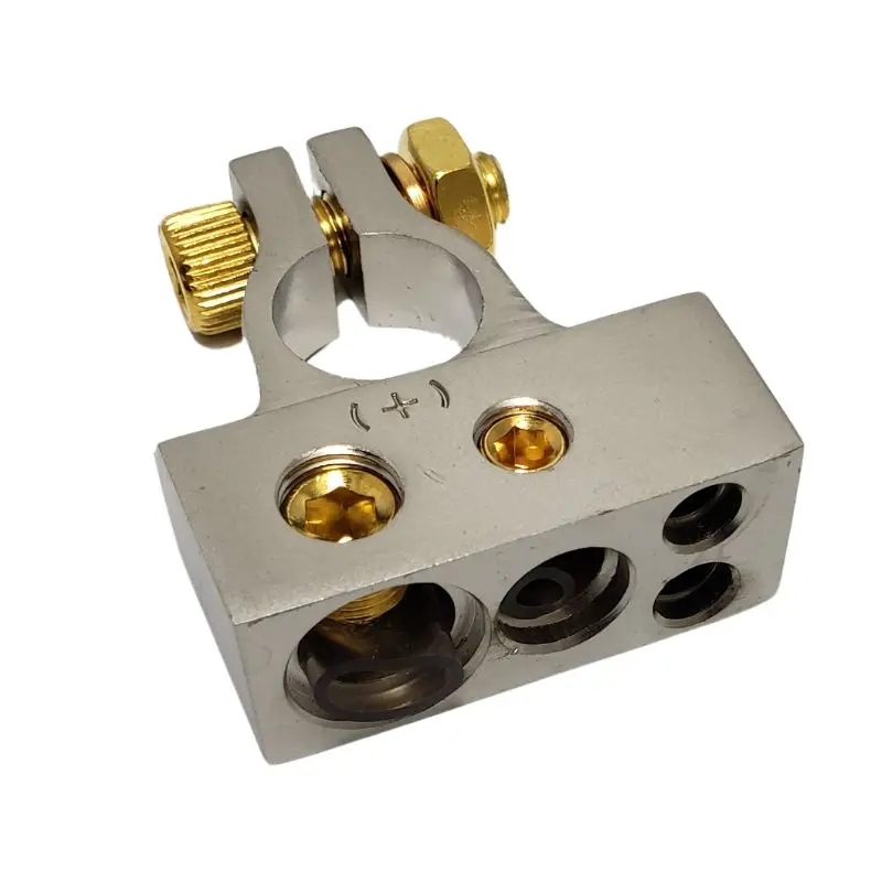 Ppa-535Gp - Battery Lug Positive 1 X 0/4Awg And 2 X 8Awg Power Wire Gold 1