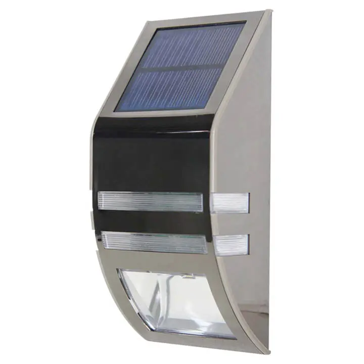 72511 - Led Light Solar W/Motion Sensor Wallmount Waterpoof Ip65 Outdoor (2 Pcs/Pkg) 1