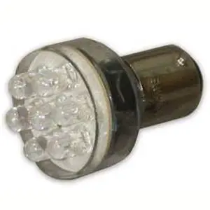 529425 - Led Bulb Bayonet 12V Red 12Led Double Contact 80Ma 7000Mcd*12 1