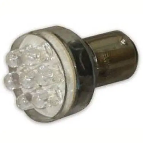 529426 - Led Bulb Bayonet 12V Red 12Led Single Contact 80Ma 7000Mcd*12 1