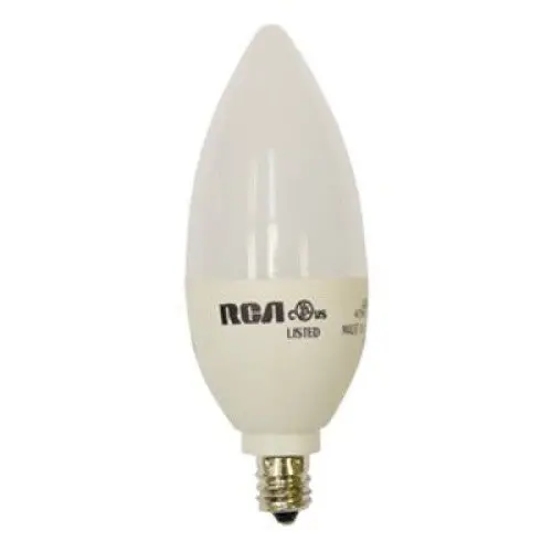 Rlb10-25 - Bulb Led B10 E12 Warm White 4.5W Dimmable 120V Blunt Tip 3000K 1