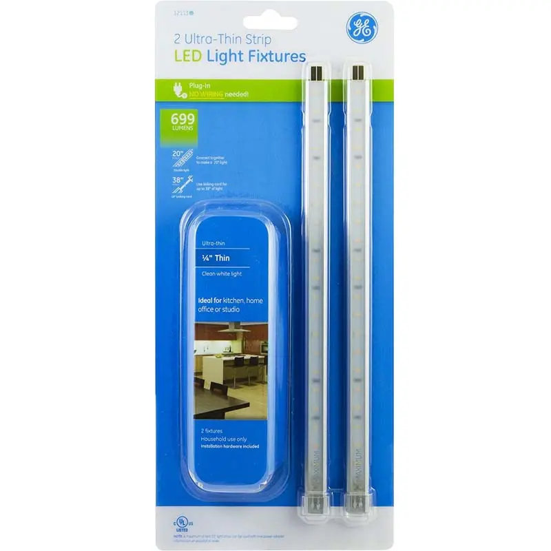 12113 - Led Strip Warm Wht Plugin 2X10in 699 Lumens With Power Adapter (2 Pcs/Pkg) 1