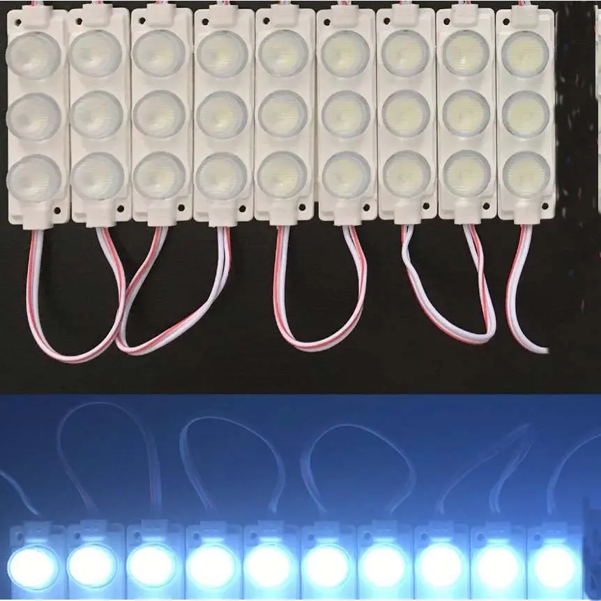 Bkzt-0561 - Led Smd 3030 12V 3Ledx10 White Module Strip Ip65 3W W/Lens 300L 1