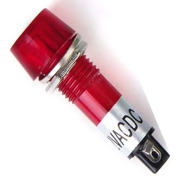 Bmb-516 - Indicator 12V 10Mm Red Chmt Sol Rnd Lens 1