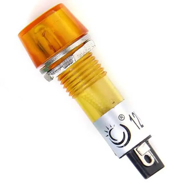 Bmb-522B - Indicator 12V 10Mm Yel Chmt Sol Rnd Lens . 1