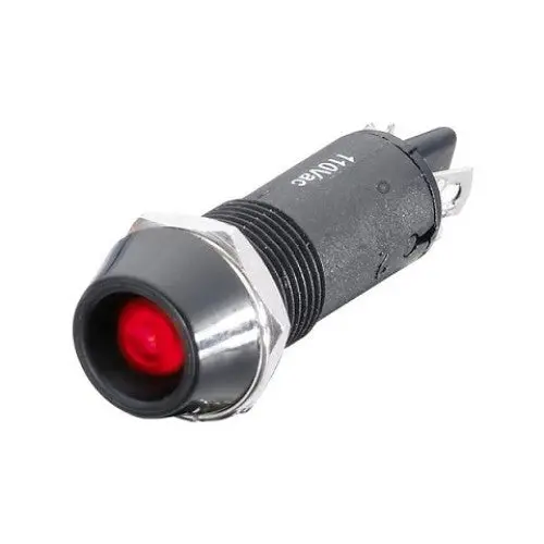 1272-0002 - Indicator 110V 10Mm Red Chmt Sol Neon Bulb 1