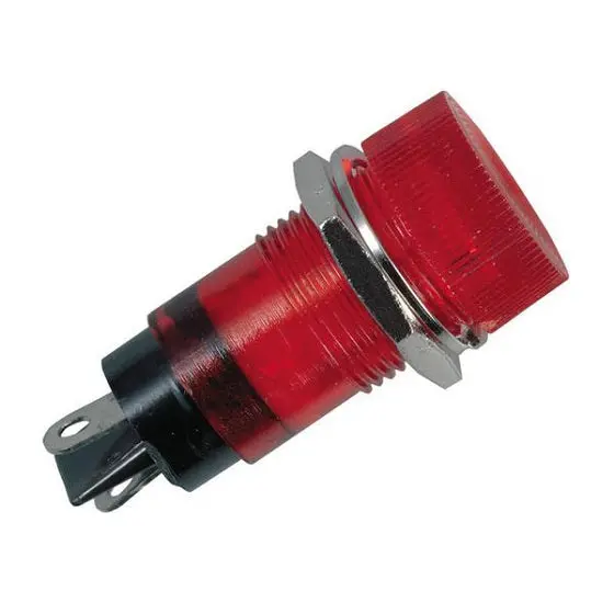 1272-0336 - Indicator 12Vdc 15Mm Red Chmt 1