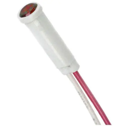 11-2050 - Indicator 250V 7Mm Red Press Wire Neon Flush 1