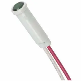 11-2059 - Indicator 250V 7Mm Grn Press Wire Neon Flush 1