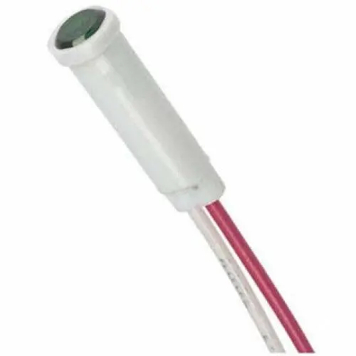 11-2044 - Indicator 125V 7Mm Grn Press Wire Neon Flush 1
