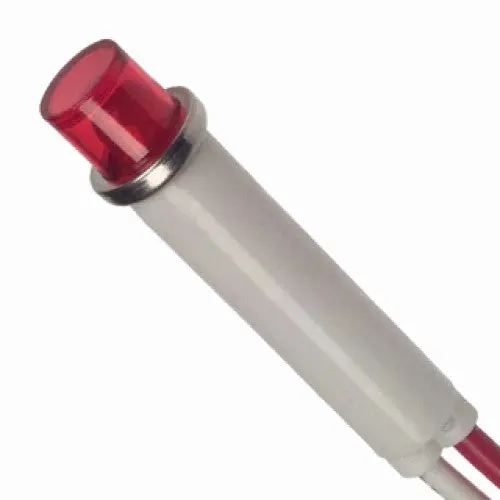 11-382 - Indicator 12V Led 9Mm Red Press Fit With Wire 1