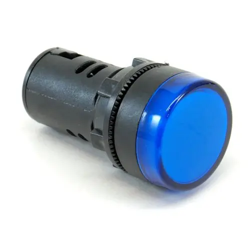 Ad16-22Ds-Blu-12V - Pilot Light Led 12V 20Ma Blu 22Mm Screw Terminals 1