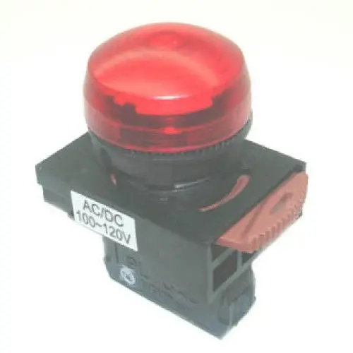 Npl22-Re - Pilot Light 110V Ac Dome Red 1