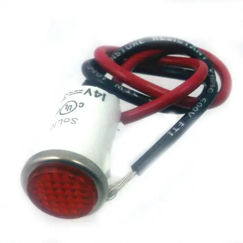 11-2590 - Indicator 24V Led 12Mm Red Snap Fit With Wire 1