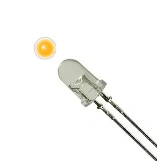 Ln48ycp Z-Lf - Led3 Waterclear Amber Sb 6Mcd Ra  (3 Pcs/Pkg) 1
