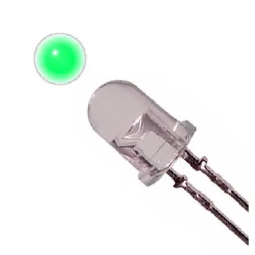 Ledtt-108015 - Led10 Waterclear Grn 7000Mcd 3.1V 25Ma 1