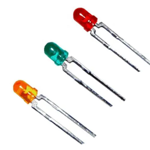 85-100 - Led5 Assorted Set 5 Pcs Red Green Yellow 1.2-2.2V 10Ma (5 Pcs/Pkg) 1