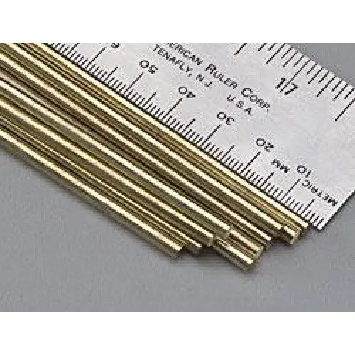 8164 - Brass Round Rod 1/8X12in 3.2Mm Dia 304Mm Length 1