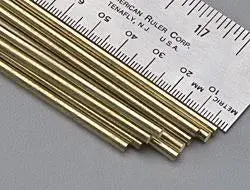 163 - Brass Round Rod 3/32X12in 2.38Mm Dia 34Mm Length 1