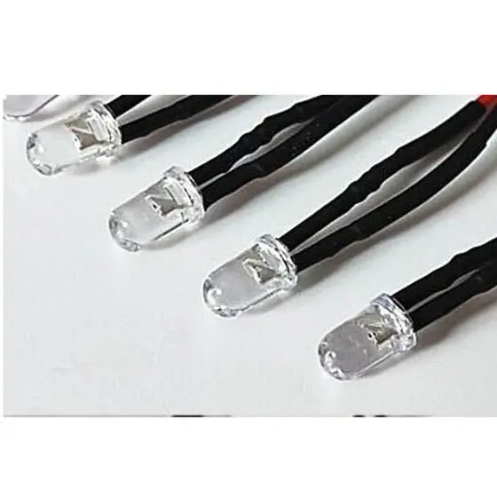 03482 - Led5 Flashing Clr Yel 12V W/Wire 20Cm 1